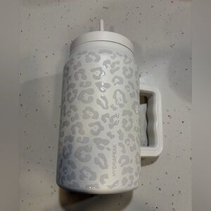 White Leopard Print Water Jug
